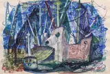 Lucia Cosmescu Vasiliu, Vapoare, 1967, guașă pe hârtie