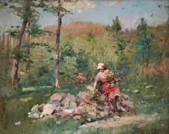 Bertalan Vigh, Flori de vară, ulei pe carton