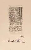 Nicolae Vermont, Ars Longa Vita Brevis, acvaforte