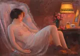 Samuel Bogdanovici, Budoir, ulei pe carton