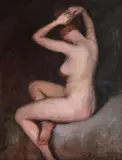 Gheorghe Teodorescu Romanaţi, Nud cu spatele