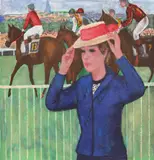 Francisc Gall, Curse de cai la Auteuil, cromolitografie