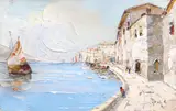 Rudolf Négely, Veneția, ulei pe carton