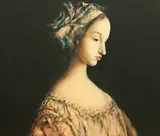Georges Mazilu, Jeune femme, cromolitografie