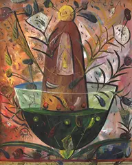 Ștefan Pelmuș, Graal, 1992, ulei pe placaj