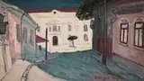 Spiru Vergulescu, Colț de București, 1994, ulei pe placaj