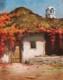 Mişu Teişanu, Căsuță, pastel pe carton