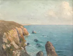 Marină by Nicolae Constantin, ulei pe pânză, offered Jul 2023
