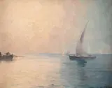 Dimitrie Florian, În larg, ulei pe carton