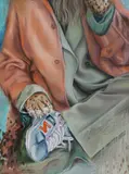 Arina Bican, Balance Your Choices, 2023, ulei pe pânză