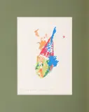 Ștefan Câlția, Cap de clovn, serigrafie