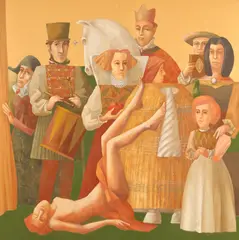 Rareș Pantea, Cavaler răsturnat, ulei pe pânză