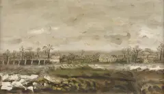 Câmpul by Sorin Ilfoveanu, 1981, ulei pe pânză, offered Jul 2023