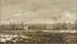 Câmpul by Sorin Ilfoveanu, 1981, ulei pe pânză, offered Jul 2023
