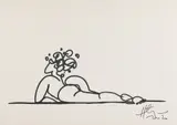 Horaţiu Mălăele, Nud, 2020, serigrafie pe pânză