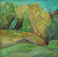 Tărâm fantastic by Florin Niculiu, ulei pe pânză, sold Jul 2023