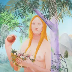 Alexandru Rădvan, Saint Dorothea, 2009, acrilic pe pânză