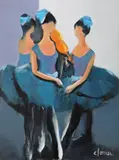 Corneliu Ionescu, Trio, 2023, ulei pe pânză