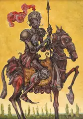 Dionis Pușcuță, Don Quijote, 2023, ulei pe pânză