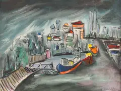 Constantin Calafeteanu, Tulcea, 1974, ulei pe pânză