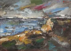 Golf by Mircea Ciobanu, ulei pe pânză, offered Jul 2023