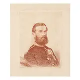 Theodor Aman, Portretul lui Carol I, gravură în cupru