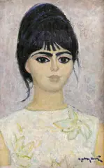 Portretul Simonei Cioculescu by Octavian Angheluță, ulei pe pânză, offered Jul 2023