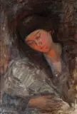 Maternitate by Nicolae Vermont, cca. 1915, ulei pe pânză, offered Jun 2023