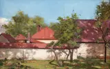 Juan Alpar, În fața casei