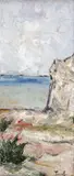 Golf la Balcic by Nicolae Tonitza, cca. 1925, ulei pe carton, sold Jun 2023