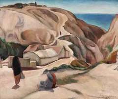 Tache Papatriandafil, Tătăroaice la Balcic, 1927, ulei pe pânză