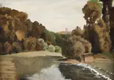 Stefan Popescu, Jardin du Luxembourg, ulei pe carton