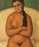 Nicolae Tonitza, Nud pe canapea, ulei pe pânză
