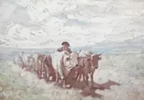 Nicolae Grigorescu, Întoarcerea de la câmp, ulei pe lemn