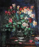 Alexandru Moser Padina, Trandafiri, prima jumătate a anilor '40, ulei pe pânză