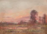 Amurg by Kimon Loghi, ulei pe carton, offered Jun 2023