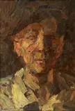 Autoportret by Rudolf Schweitzer–Cumpăna, ulei pe carton, sold Jun 2023