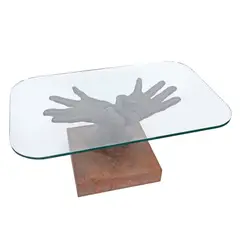 Lorenzo Quinn, Table, bronz și sticlă