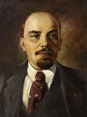 Radu Drăgoescu, Portretul lui Vladimir Ilici Lenin, anii '50, ulei pe pânză