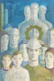 Zina Blănuţă Etschberger, Ctitori contemporani, 1979, ulei pe pânză