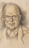 Stavru Tarasov, Portretul lui Chivu Stoica, 1952, cărbune pe hârtie