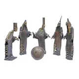 Ioan Pârvan, Marii arlechini (Grup statuar cu cinci personaje și o minge de bronz), 1996, bronz