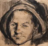 Corneliu Baba, Miner, cărbune și tuș pe hârtie
