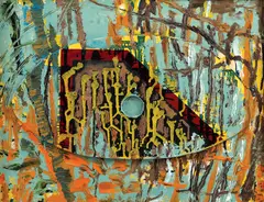 Paul Neagu, Chora (Plan pentru un oraș), 1976-1997, acrilic, ulei și smalț pe lemn