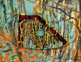 Paul Neagu, Chora (Plan pentru un oraș), 1976-1997, acrilic, ulei și smalț pe lemn