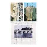 Christo, The Pont Neuf Wrapped, 1. colaj și tuș pe hârtie; 2. C-print; 3. C-print