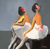 Corneliu Ionescu, Muzica și baletul, 2022, ulei pe pânză