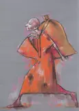 Ion Iancuț, Clopotar, pastel pe hârtie