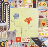 Silvia Avramescu, Wildflowers, 2023, guașă pe hârtie