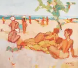 Augustin Costinescu, La plajă